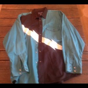 Vintage Wrangler Snap Long Sleeve Western Shirt